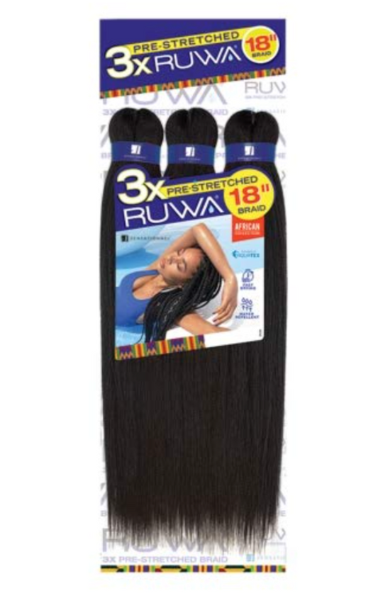 Sensationnel Ruwa 3x Pre-Stretched 18"