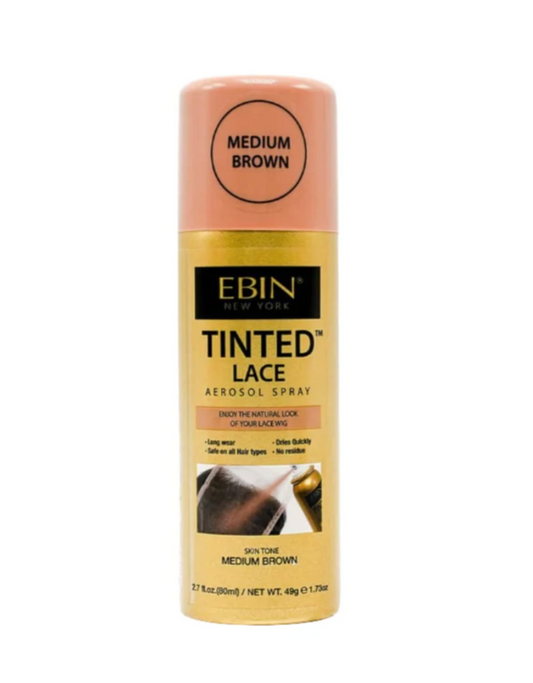 Ebin New York Tinted Lace Aerosol Spray - Medium Brown - 2.7 fl oz