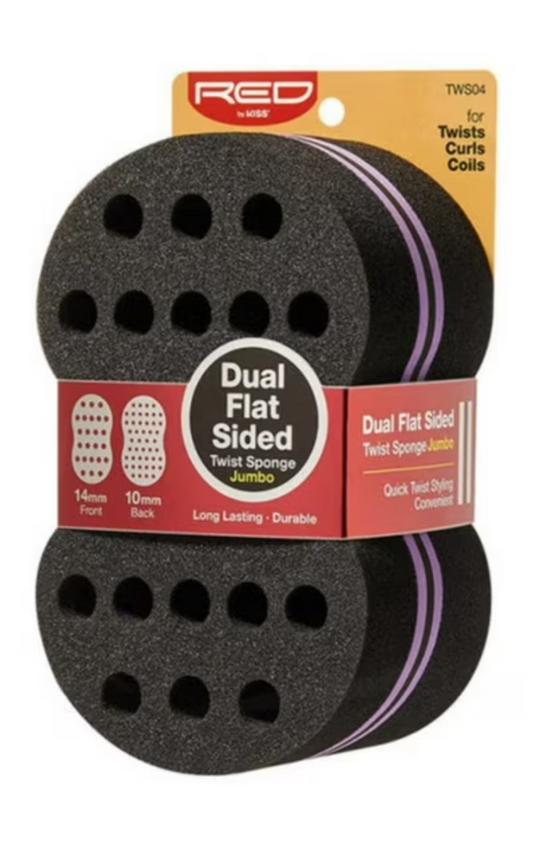 Red By Kiss Flat Dual Sided Twist Sponge Jumbo