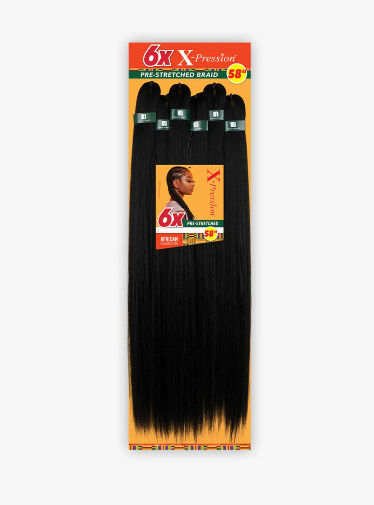 Sensationnel 6X X-Pression Pre-Stretched Braid 58"