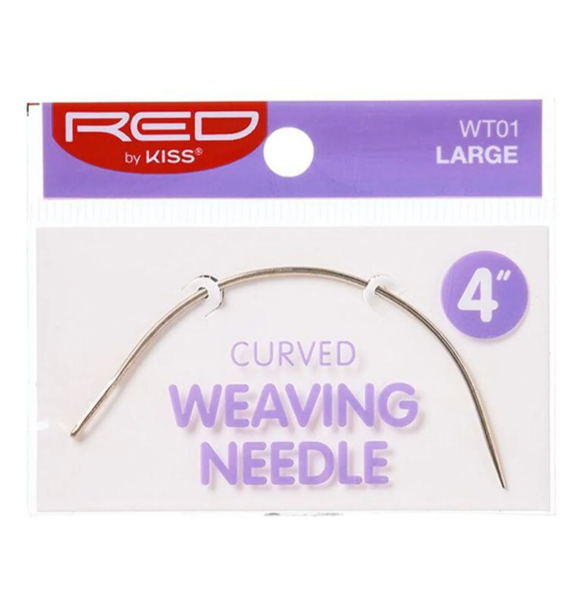 Red By Kiss Curved Weaving Needle - 4" | Large|
