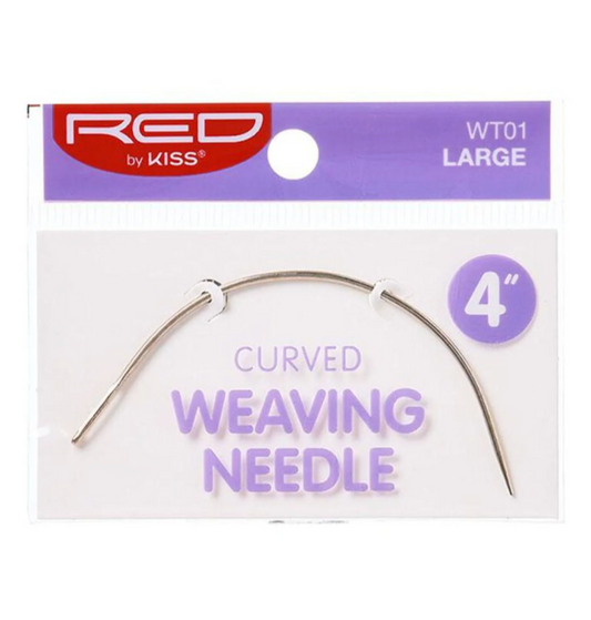 Red By Kiss Curved Weaving Needle - 4" | Large|