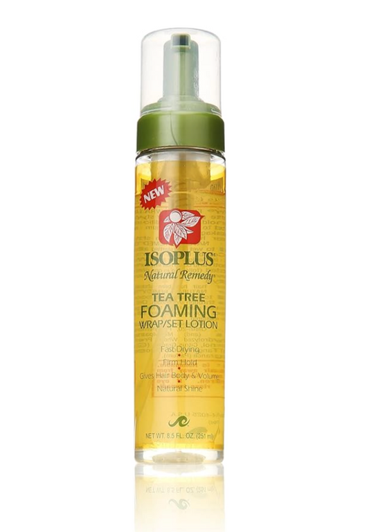 ISOPLUS Natural Remedy Tea Tree Foaming Wrap/Set Lotion - 8.5 oz