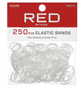 Red By Kiss Elastic Bands - 250 Pcs 1-3/4" - Clear