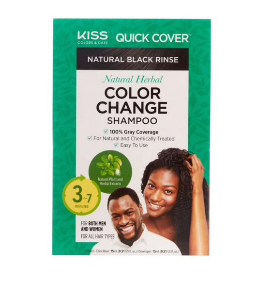 Red By Kiss Quick Cover Natural Herbal Color Change Shampoo