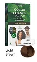 Red Color Change Shampoo - Light Brown |3 pcs |
