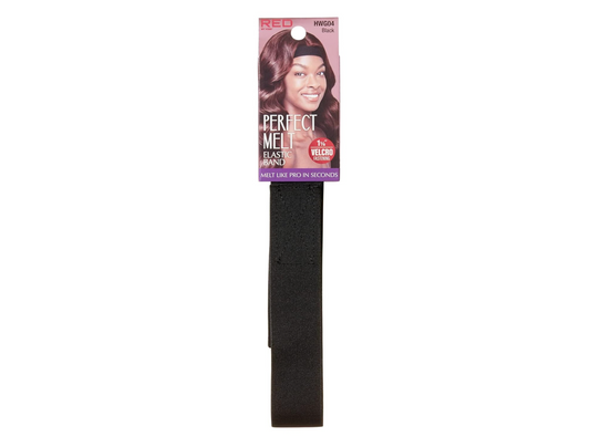 Red By Kiss Perfect Melt Elastic Band (Adjustable Hook & Loop) - 1 1/8" (Black) - HWG04