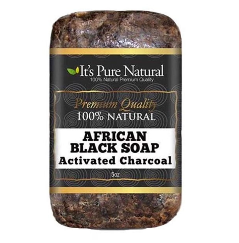 It's Pure Natural African Black Soap (activated Charcoal) - 5oz