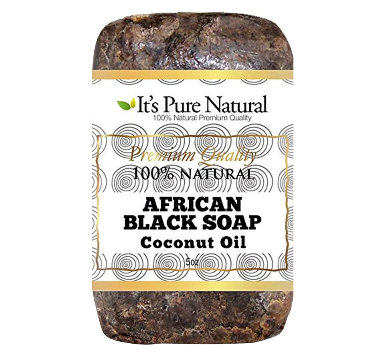 It's Pure Natural African Black Soap (Coconut Oil) - 5oz