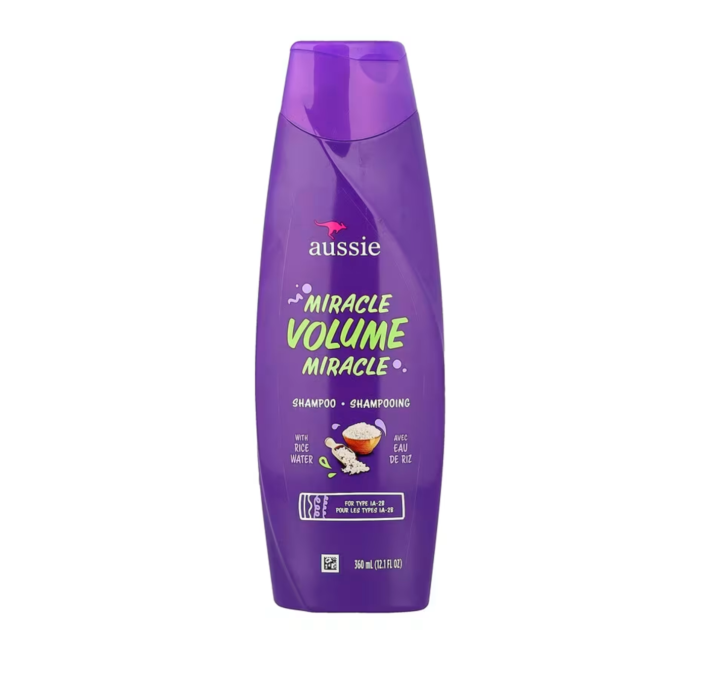Aussie Miracle Volume Miracle Shampoo with Rice Water - 12.1 Fl oz