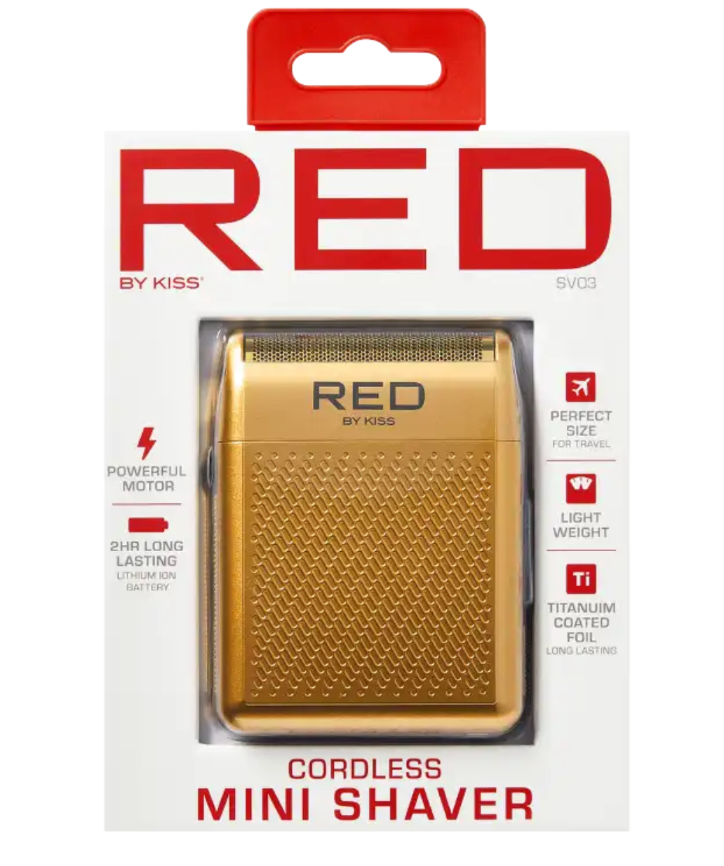 RED By Kiss Cordless Mini Shaver