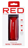 RED By Kiss Cordless mini Trimmer - Red