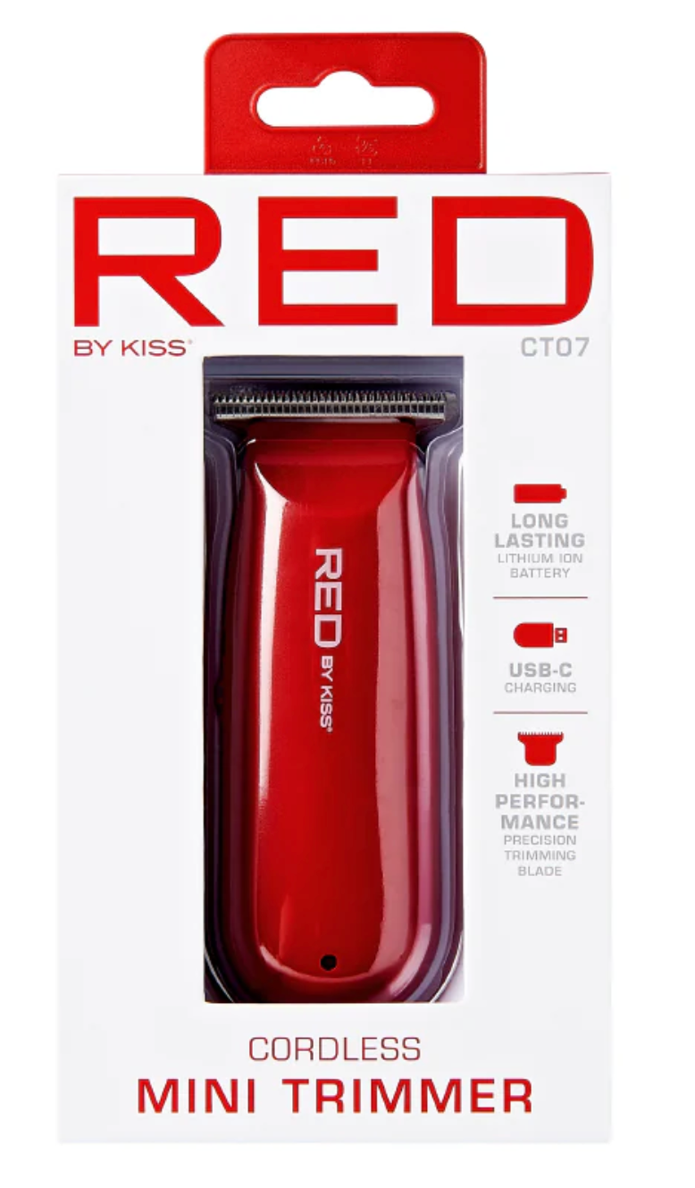 RED By Kiss Cordless mini Trimmer - Red