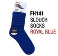 Red Slouch Socks Size 6-8 (Royal Blue)