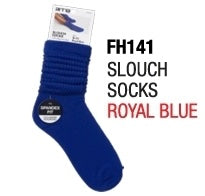 Red Slouch Socks Size 6-8 (Royal Blue)