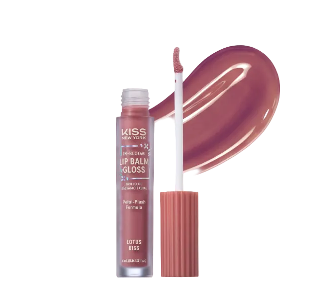 Kiss New York In Bloom Lip Balm Gloss (Lotus Kiss)