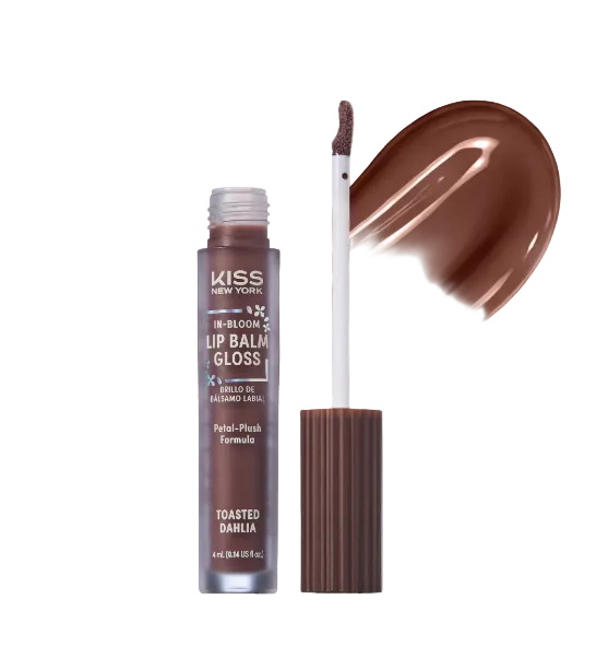 Kiss New York In Bloom Lip Balm Gloss (Toasted Dahlia)