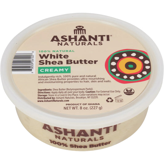 Ashanti Naturals 100% White Shea Butter Creamy - 8 oz