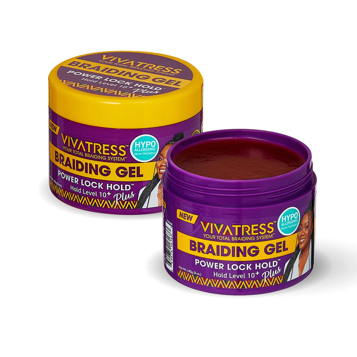 Vivatress Braiding Gel Power Lock Hold - 5 oz