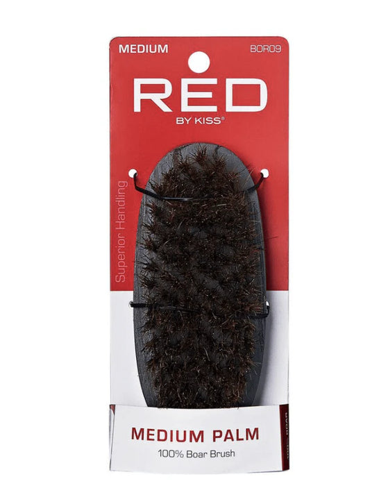 Red By Kiss Medium Palm 100% Boar Brush - BOR09