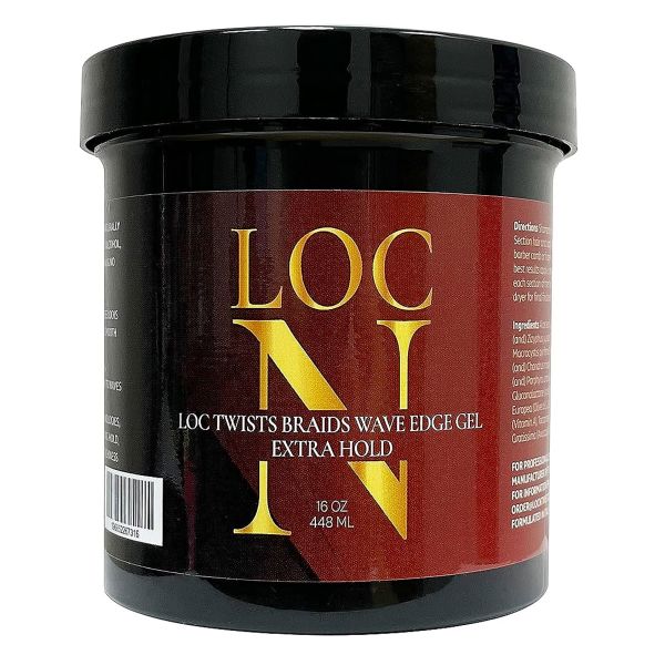 Loc N Loc Twists Braids Wave Edge Gel extra hold - 16 oz