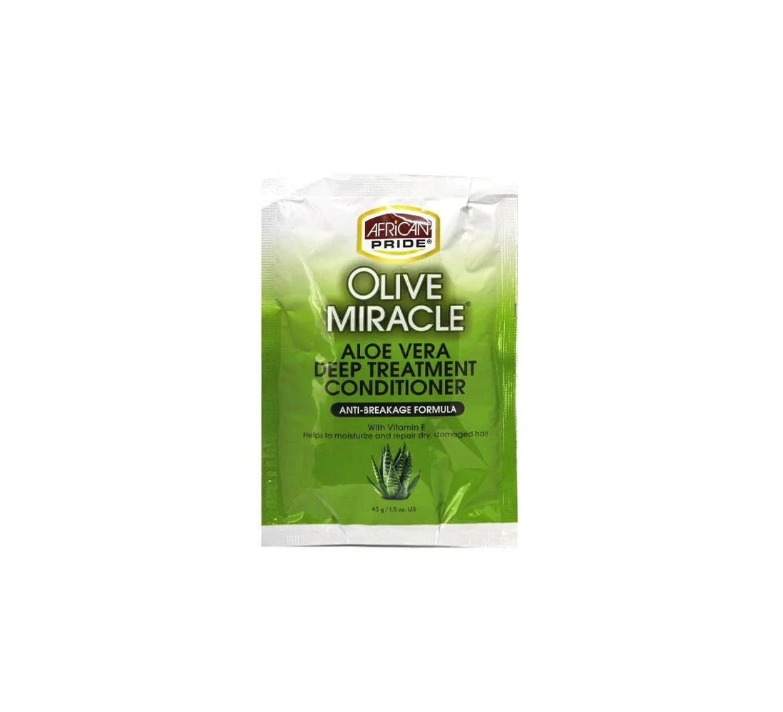 African Pride Olive Miracle Aloe Vera Deep Treatment Conditioner - 1.5 oz