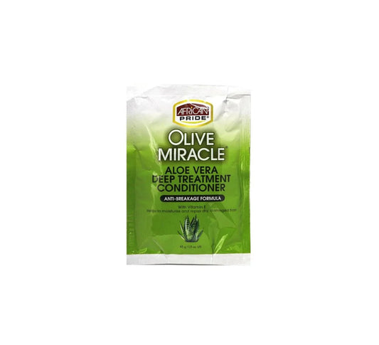 African Pride Olive Miracle Aloe Vera Deep Treatment Conditioner - 1.5 oz