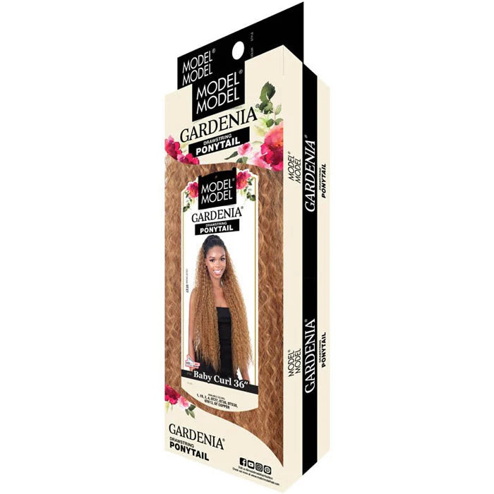 Model Model Gardenia Drawstring Ponytail {Baby Curl 36"}