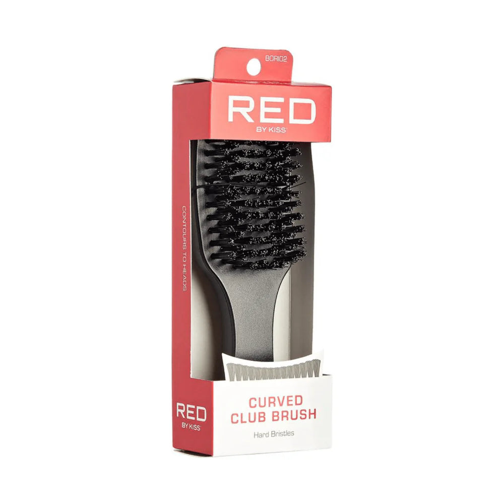 Red By Kiss Curved Club Brush - BORI02