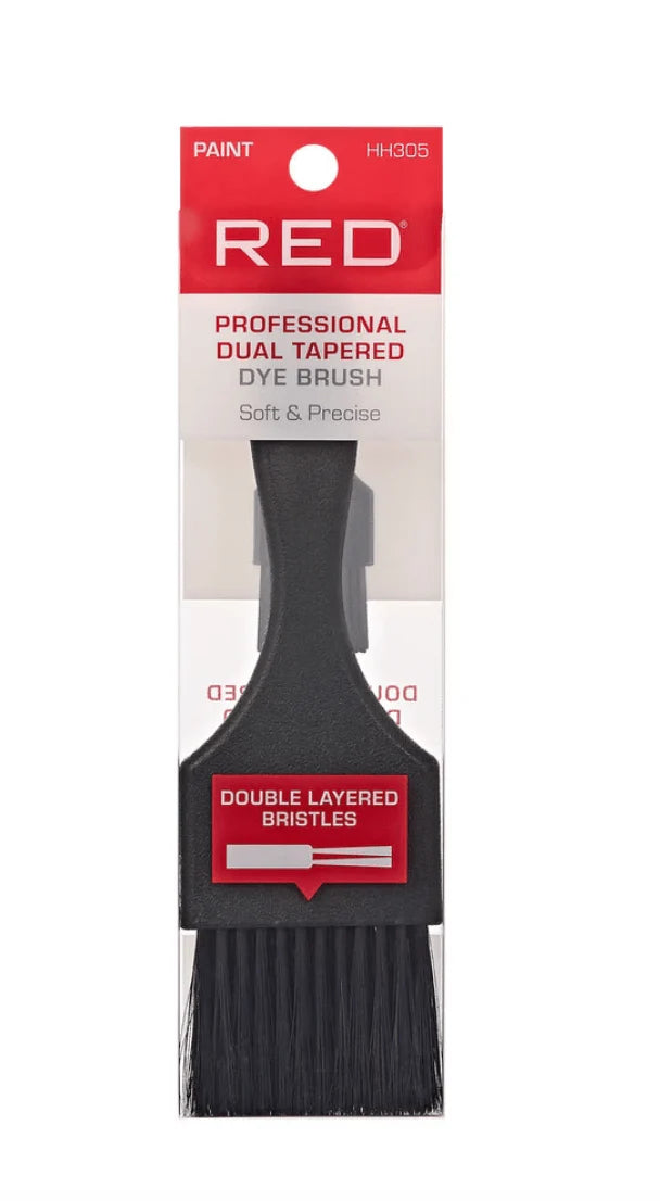 RED Professional Dual Tapered Dye Brush Soft & Precise - Paint (HH305)