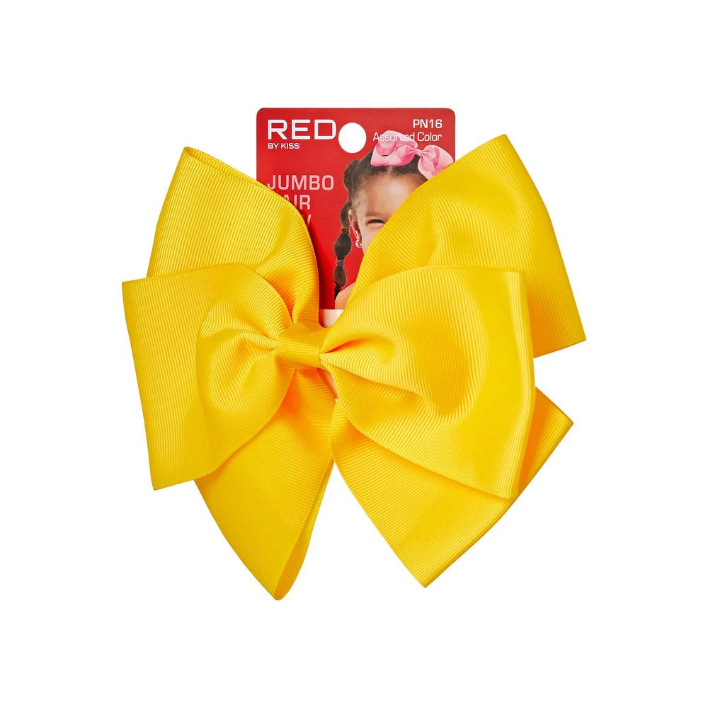Red By Kiss Jumbo Hair Bow - Yellow