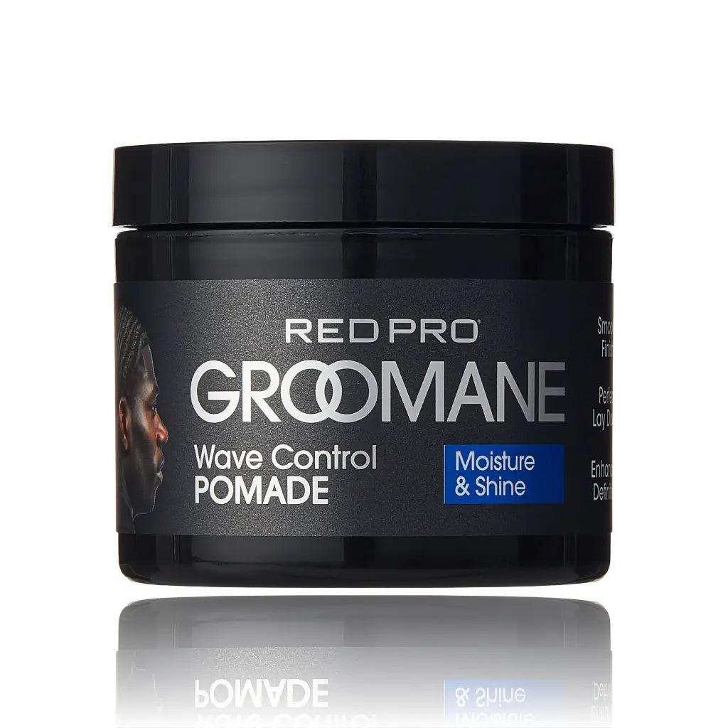 Red Pro Groomane Wave control pomade - 3 oz { Moisture & Shine}