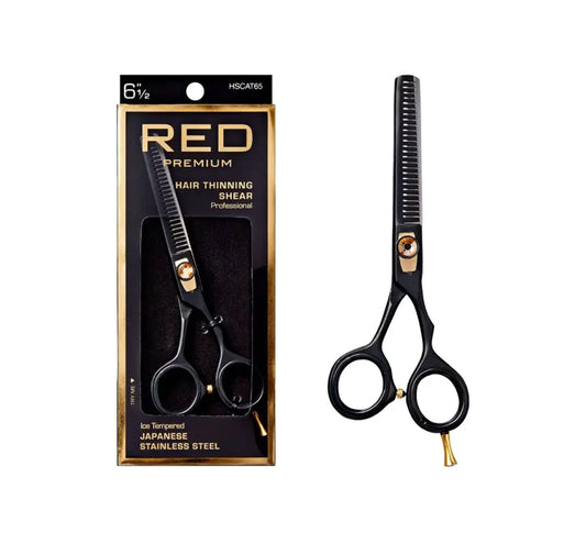 Red Premium Hair Thinning Shear - 6"1/2